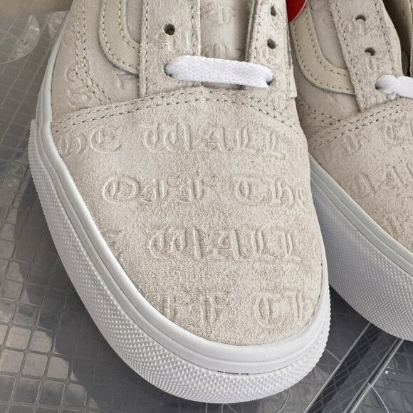 Womens Vans Sneakers Old Skool Platform Deboss Off The Wall White Size 7.5 NEW - Picture 3 of 8